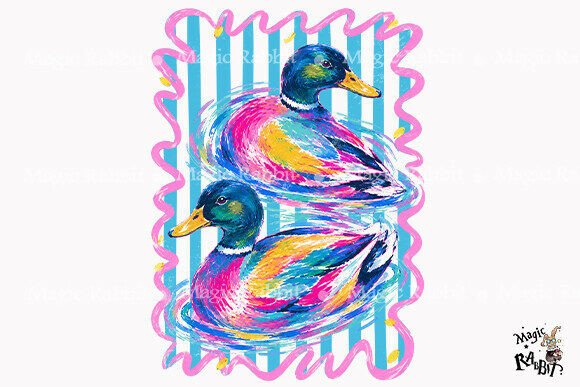 Download Colorful Mallard Duck PNG - Premium Resources