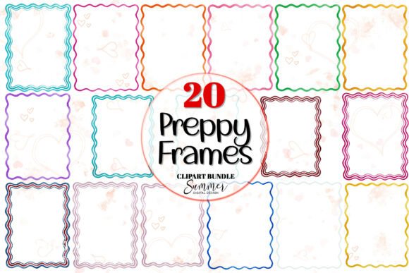 Download Colorful Preppy Frame Clipart Bundle - Premium Bundle